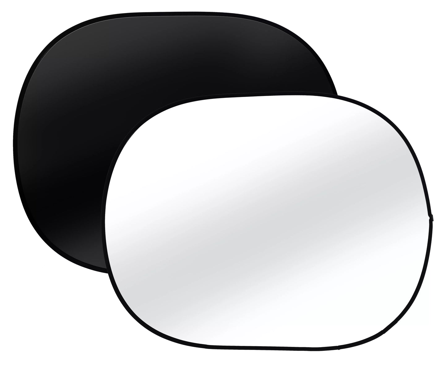 Faltbarer Hintergrundschirm BR-3 – schwarz-weiß, 150x200 cm - BRESSER