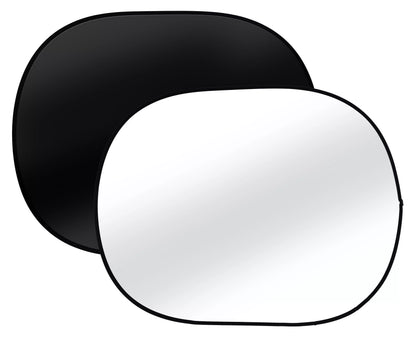 Faltbarer Hintergrundschirm BR-3 – schwarz-weiß, 150x200 cm - BRESSER