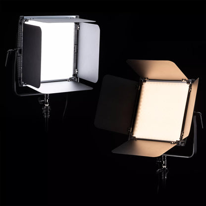 Kit de 3 panneaux LED Bi-Color 100 W avec DMX, télécommande et sac BRESSER BR-S100B PRO