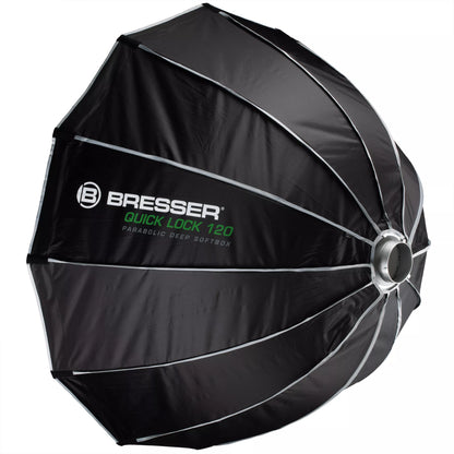 Softbox parabolique Deep Quick Lock 120 cm avec grille - Bresser
