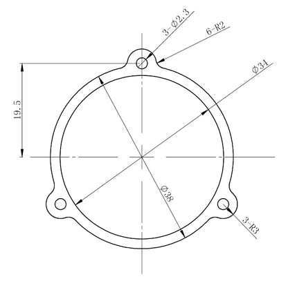 5x31,75mm suodatinpysäytysmaskit EFW-pyörille - ZWO