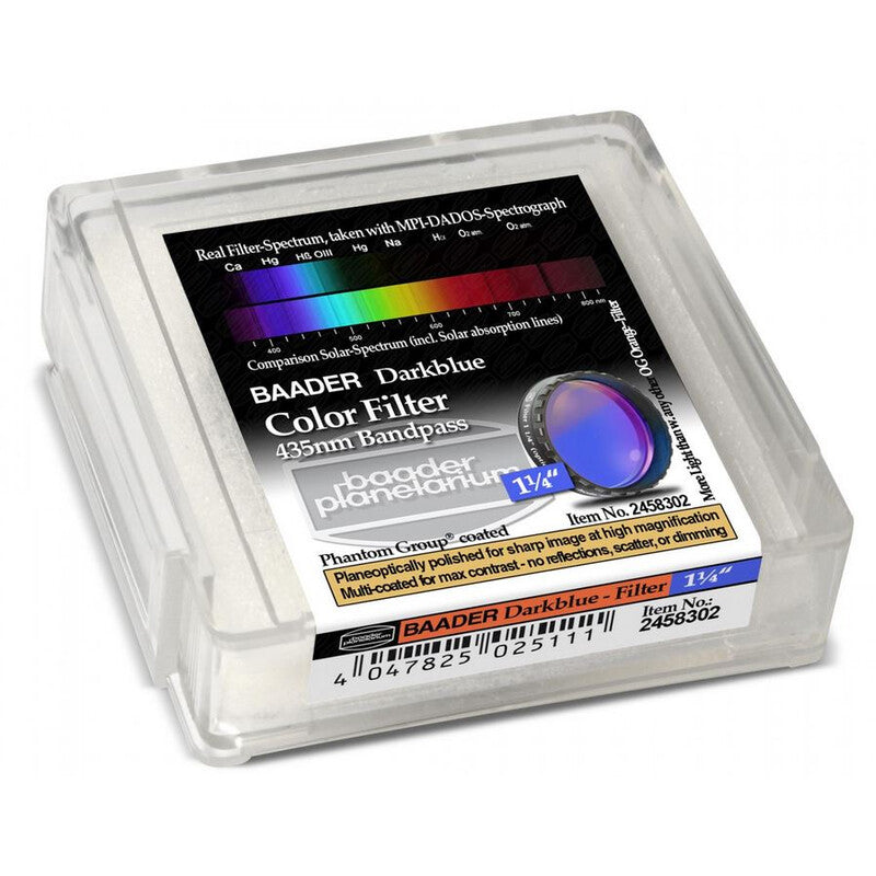 Filtre 435nm 1,25” pour l’Astronomie - Baader