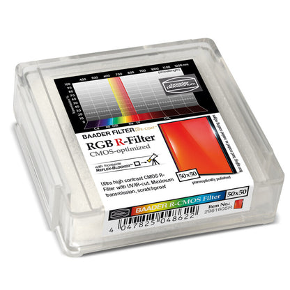 Filtre RGB-R CMOS 50 x 50 mm pour astrophotographie - Baader