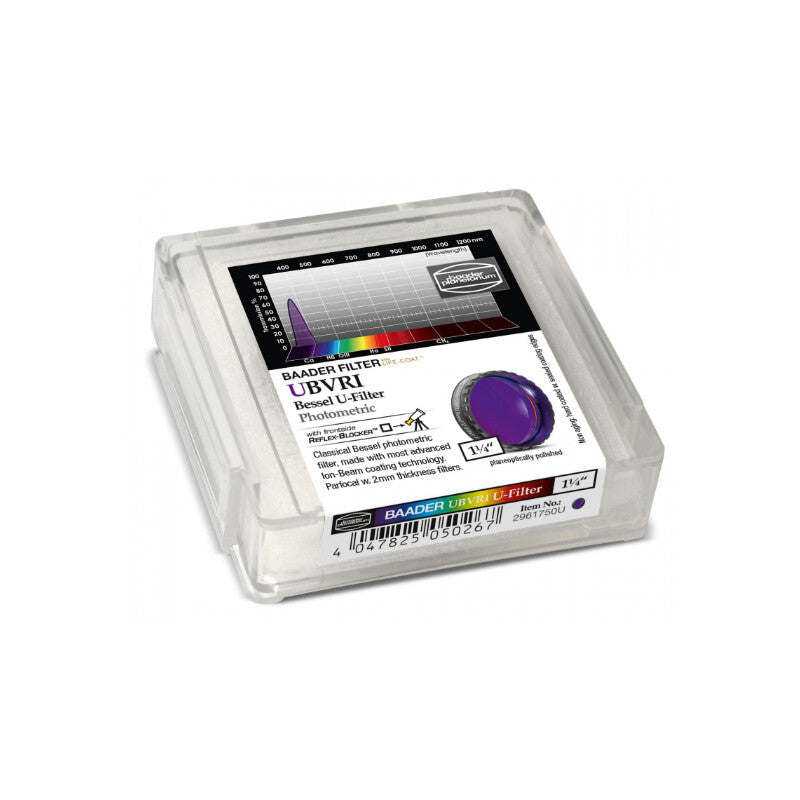 Filtre UBVRI Bessel U 1,25" pour l'astronomie - Baader