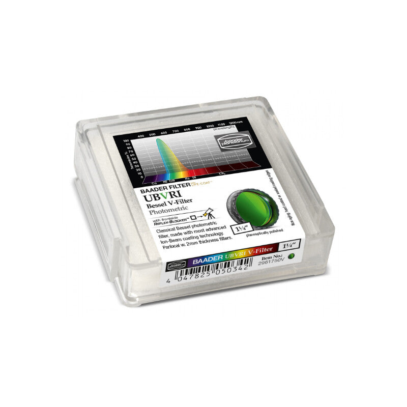 Filtre Photométrique Bessel V 1,25" pour l'Astronomie - Baader
