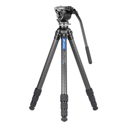 Trépied carbone Ranger avec base de nivellement et tête vidéo - Leofoto