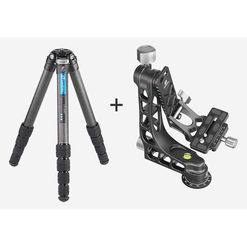 Trépied carbone Ranger LS-365C avec tête gimbal PG-1 - Leofoto