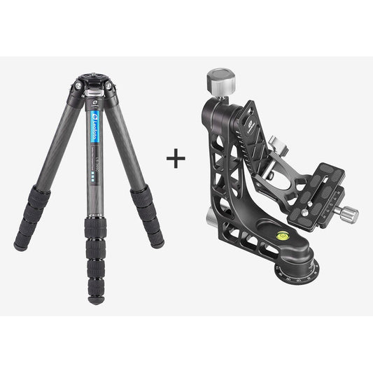 Trépied carbone Ranger LS-365C avec tête gimbal PG-1 - Leofoto