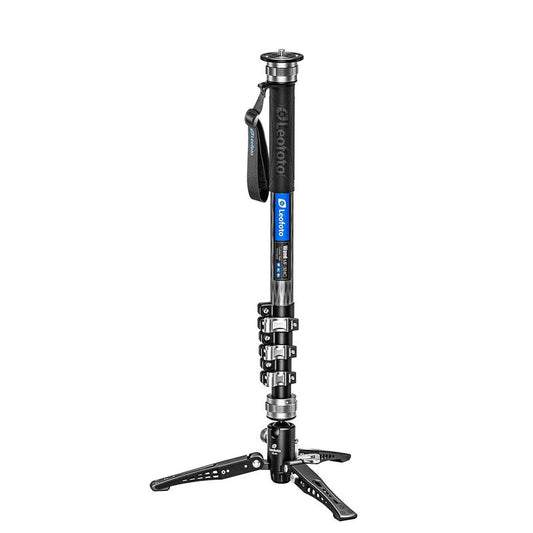 Monopode photo carbone 152 cm avec pied panoramique inclinable - Leofoto