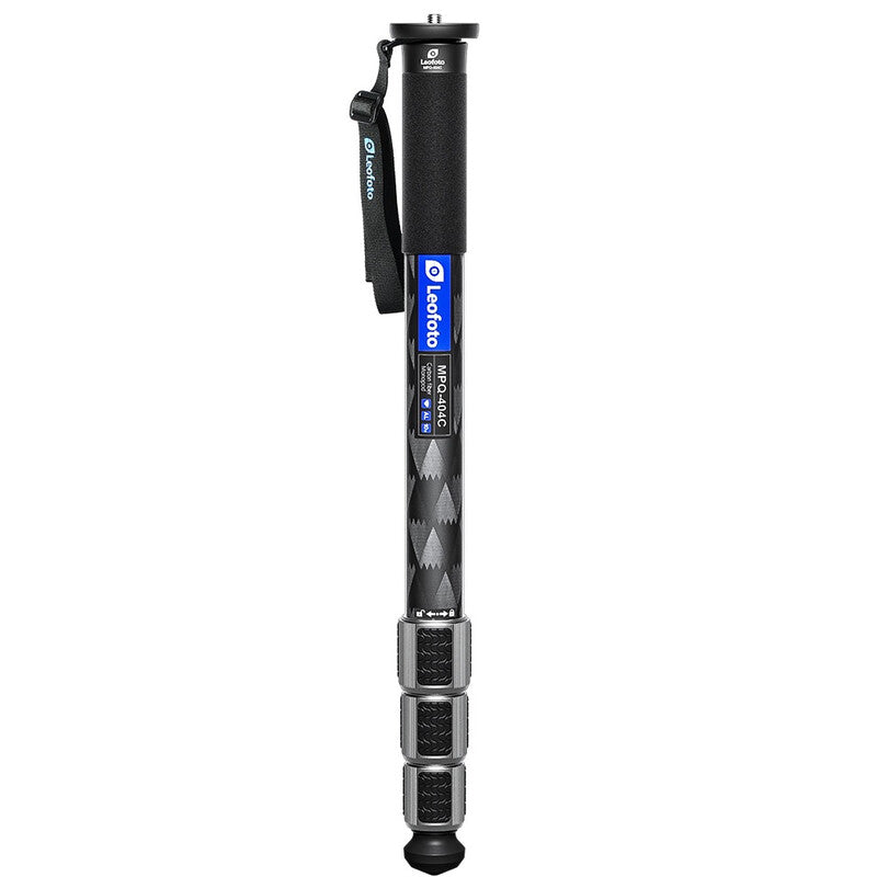 Monopode carbone 180 cm charge 25 kg avec sac - Leofoto