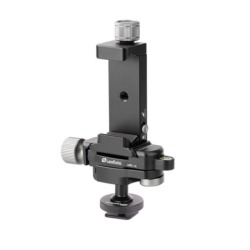Mini rotule avec fixation Arca-Swiss et support smartphone - Leofoto