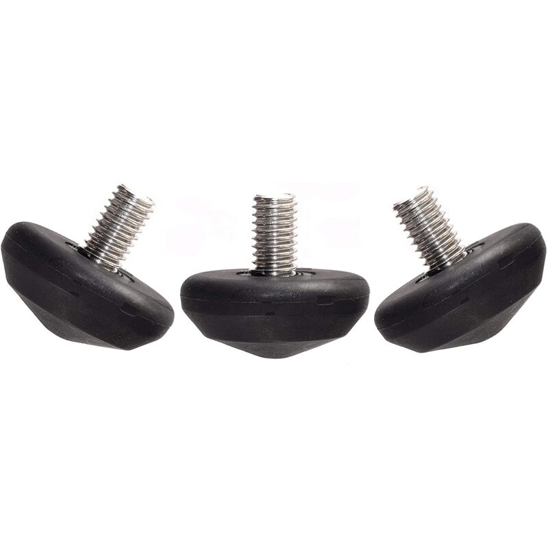 Pieds de trépied LS-25 de 25 mm en caoutchouc et inox, lot de 3 - Leofoto