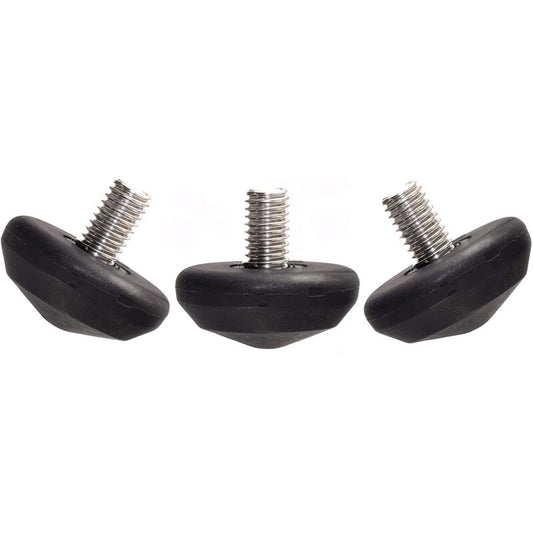 Pieds de trépied LS-25 de 25 mm en caoutchouc et inox, lot de 3 - Leofoto