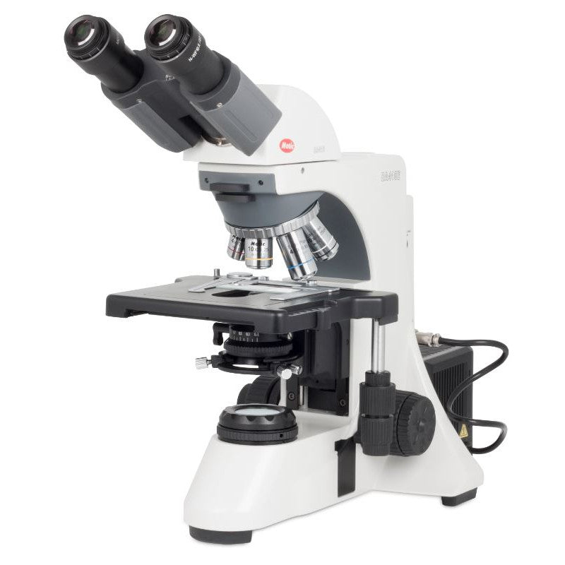 Microscope binoculaire BA410 Elite 40x à 1000x, halogène 100 W - Motic