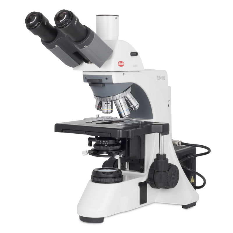 Microscope de laboratoire BA410 Elite trinoculaire 40x à 1000x Halogène 100 W - Motic