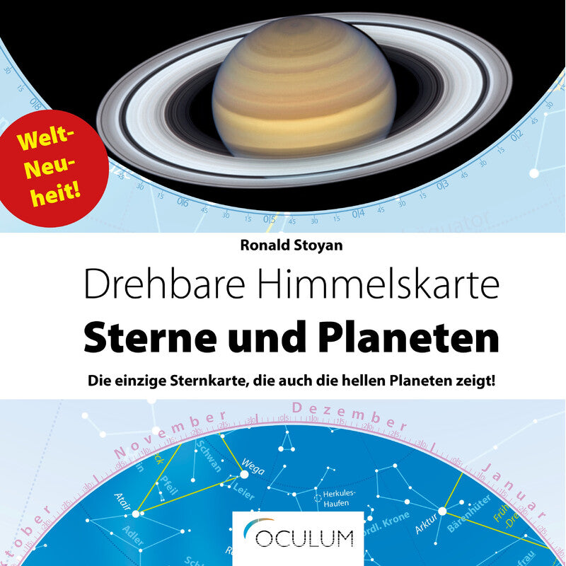 Carte céleste tournante pour l'astronomie 30 cm - Oculum Verlag