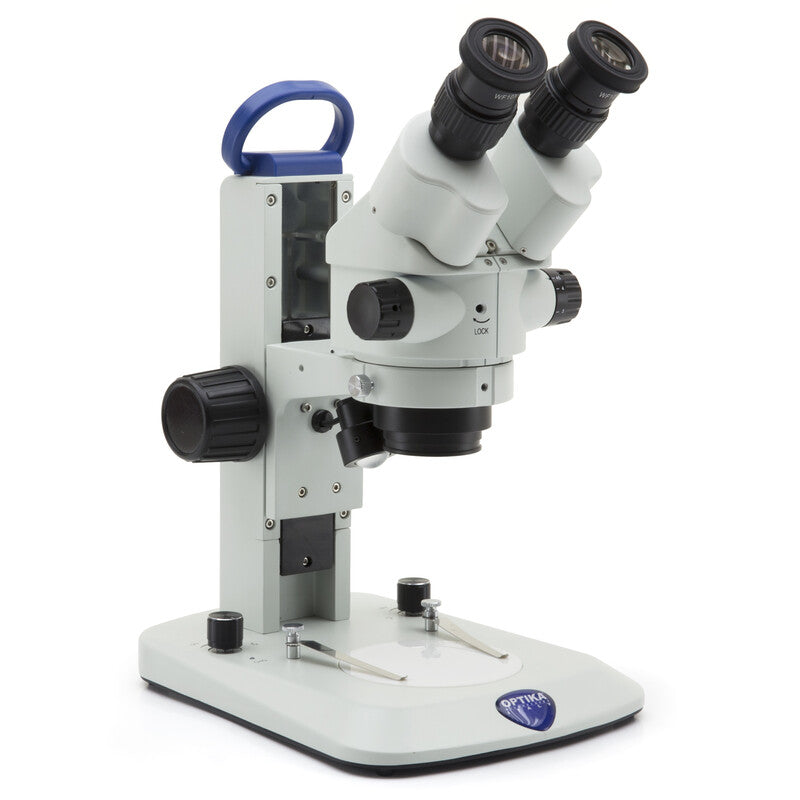 Microscope stéréoscopique binoculaire SLX-2 à zoom 7x–45x et double éclairage LED – Optika