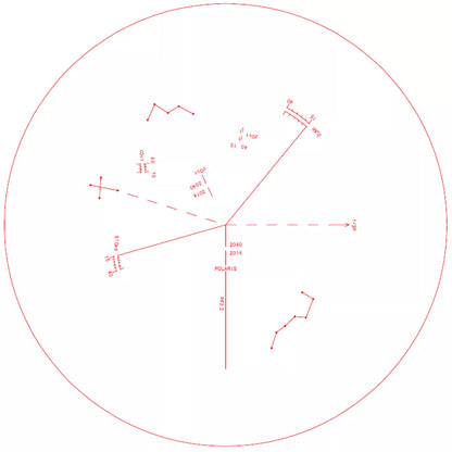 Viseur polaire PF-L II pour l'alignement des montures équatoriales - Vixen