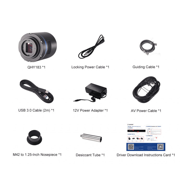 Caméra QHY183 Mono pour l'astronomie - QHY