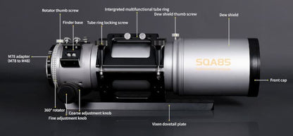 Lunette APO Quintuplet SQA85 Askar (F/4.8) pour l'astronomie - Askar