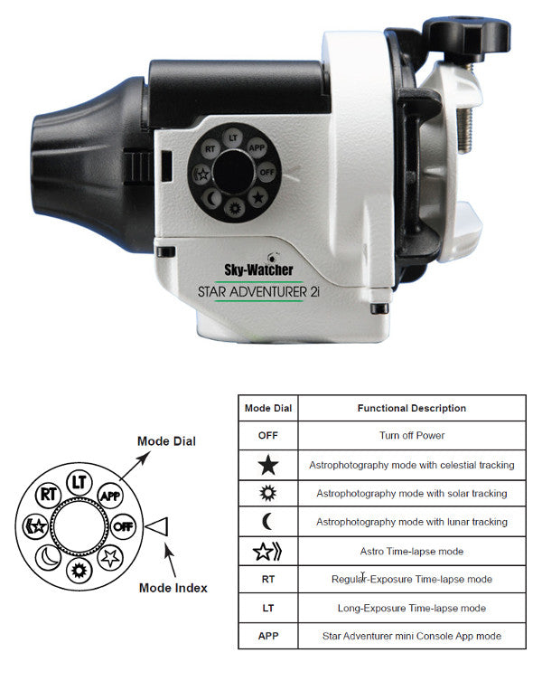 Monture Star Adventurer 2i WiFi pour l'astronomie - Sky-Watcher
