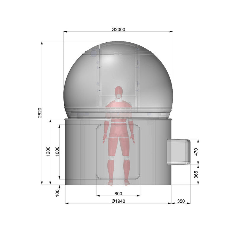 Coupole Astronomique 2M avec Mécanisme de Rotation Automatique - ScopeDome - Astronomy Store