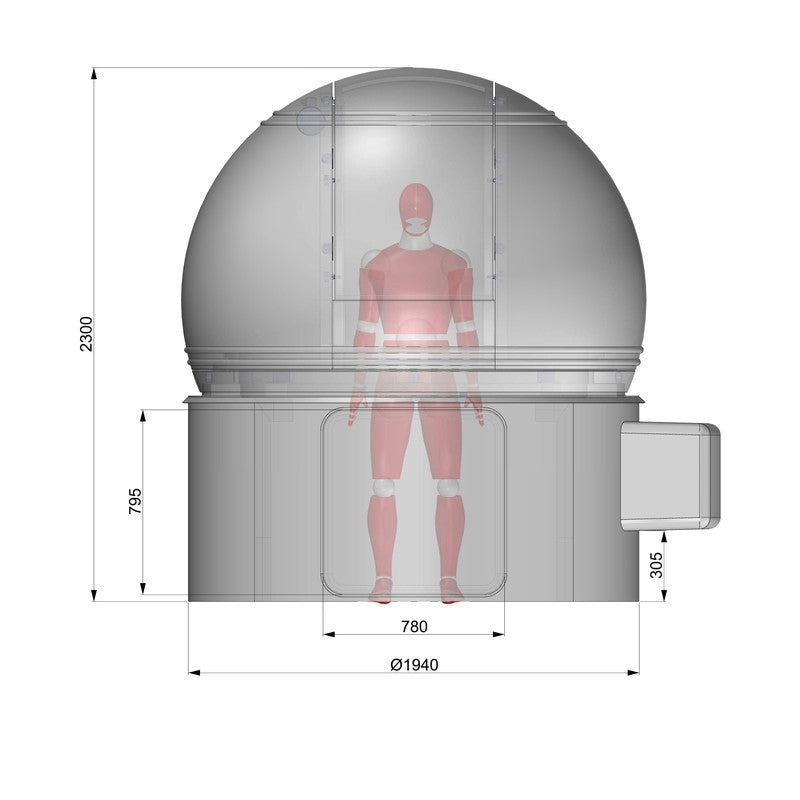 Coupole Astronomique 2M avec Mécanisme de Rotation Automatique - ScopeDome - Astronomy Store