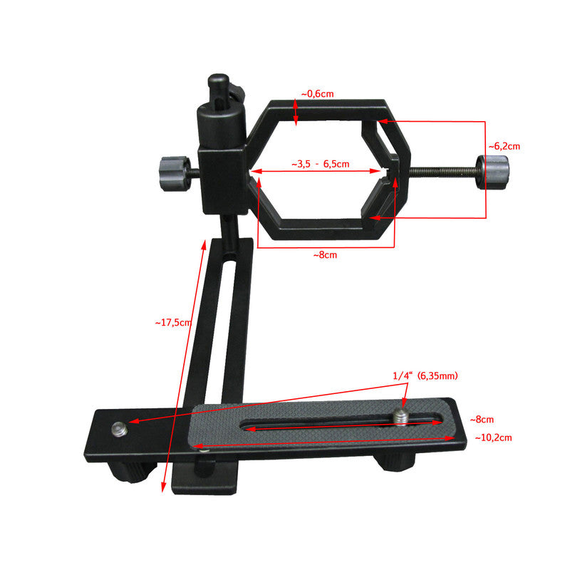 Adaptateur de digiscopie universel pour appareil photo et caméra Seben DKA2