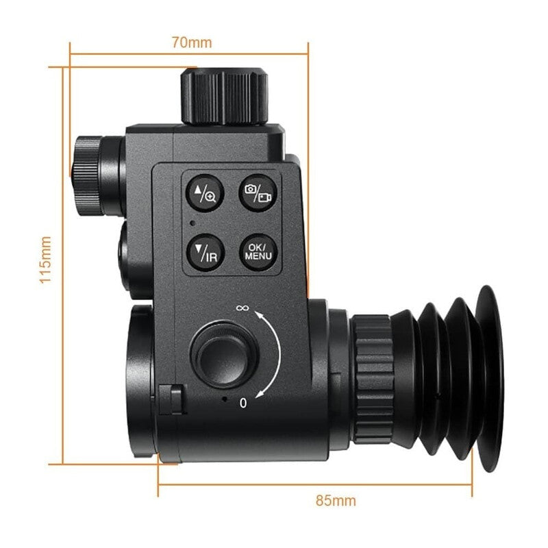 Monoculaire de vision nocturne HT-88 German Edition 16 mm IR 940 nm avec adaptateur pour oculaire de diamètre extérieur 45 mm - Sytong