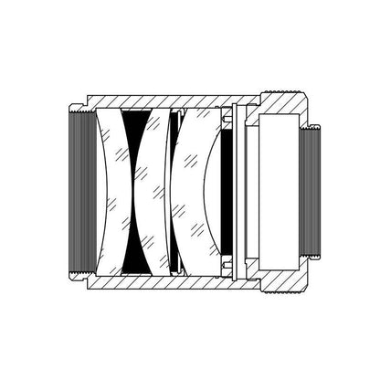 Plokštėtojas/reduktorius 0,8x AP 102/714 - TS Optics