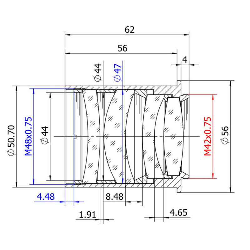 Correcteur de coma réducteur 0,73x 50,8 mm pour Newton - TS Optics
