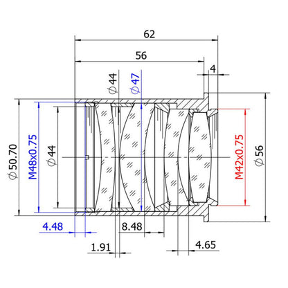 Correcteur de coma réducteur 0,73x 50,8 mm pour Newton - TS Optics