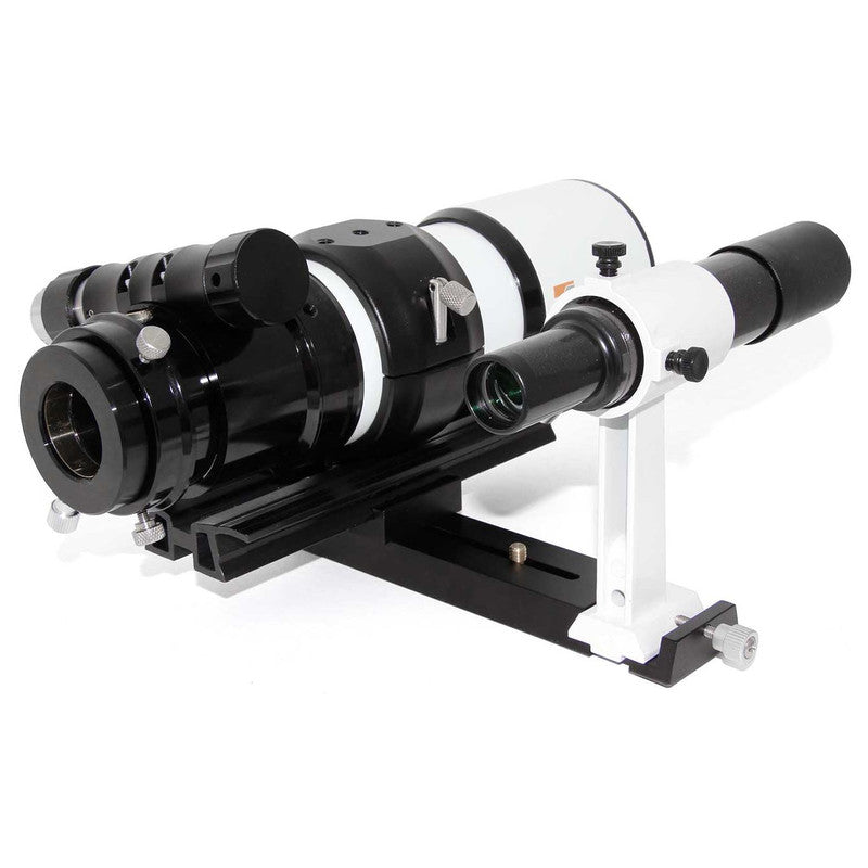 Rail prismatique type Vixen avec deux pinces et support chercheur - TS Optics