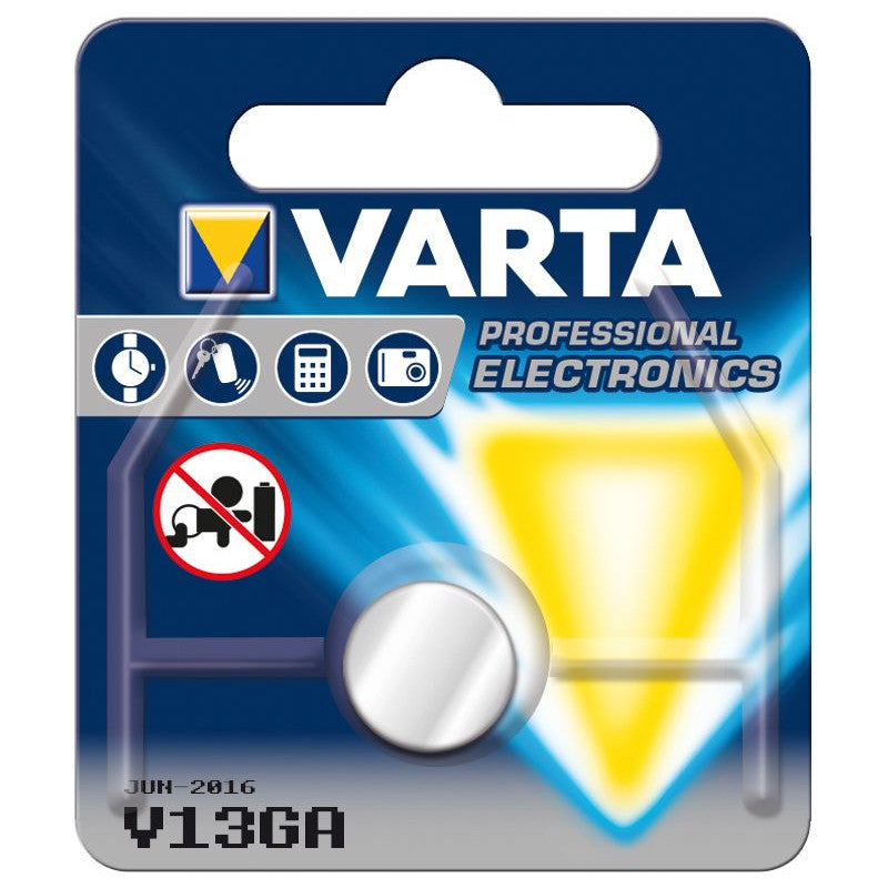 Pile bouton V13GA 1,5 V 125 mAh pour instruments optiques - Varta