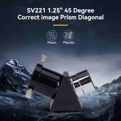 SV221 Korrekturprisma-Diagonal 1,25 Zoll 45 Grad für Refraktor-Teleskope - SVBONY