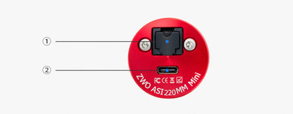 Caméra Monochrome ZWO ASI220MM Mini pour Guidage - ZWO