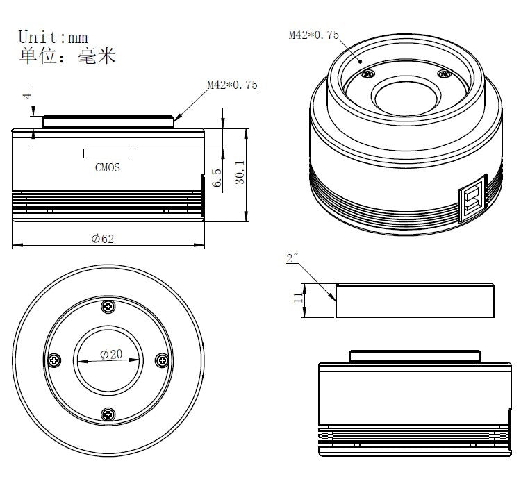 ZWO ASI174MM Monochrome Camera - Zhen Wang Optical