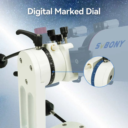 Support Telescope Alt-Azimuth SV225 med Justerbar Vinkel for Visuell Astronomi - SVBONY