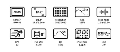 Telecamera a colori ZWO ASI482MC per l'astronomia – ZWO