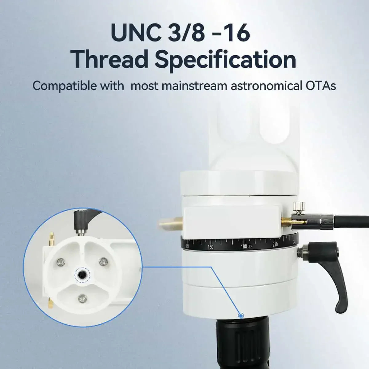 Support Telescope Alt-Azimuth SV225 med Justerbar Vinkel for Visuell Astronomi - SVBONY