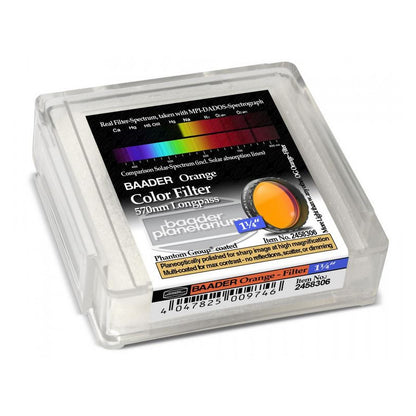 Filtre Planétaire 570nm 1,25” pour l’Astronomie - Baader
