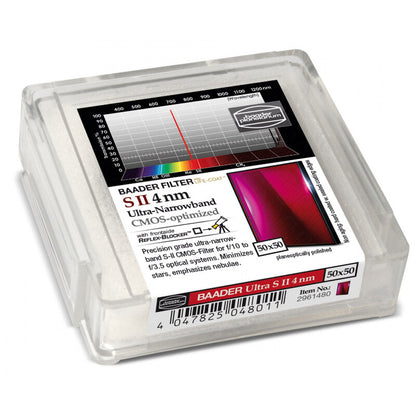 Filtre SII Ultra-Narrowband 50x50mm pour l'Astrophotographie - Série Ultra-Narrowband Baader