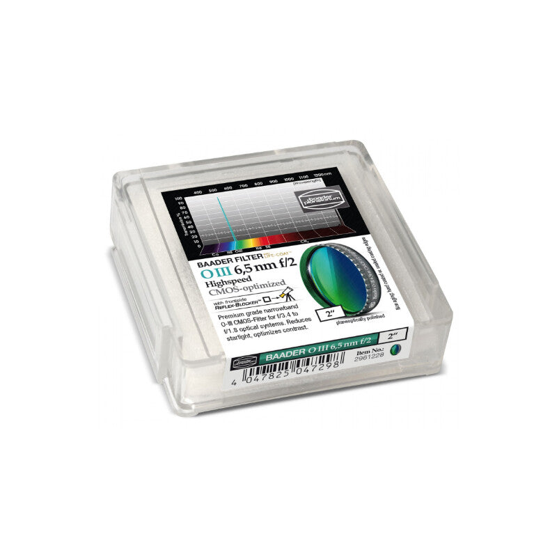Filtre OIII 2" f/2 Highspeed CMOS pour Nébuleuses - Baader