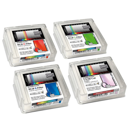Jeu de Filtres LRGB CMOS 65x65mm pour Capteurs Carrés - Baader