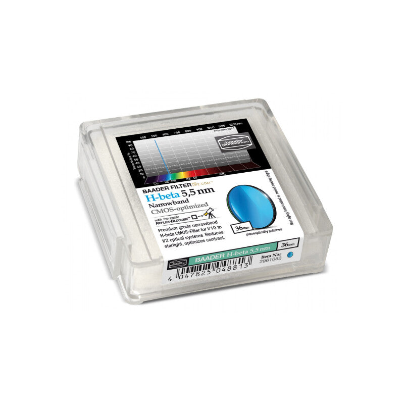 Filtre H-Beta 486nm 36mm Narrowband pour Caméras CMOS – Baader