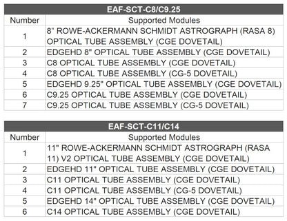 EAF Adaptersatz ZWO für Celestron C11 / C14 - ZWO
