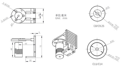 EAF Adaptersatz ZWO für Celestron C11 / C14 - ZWO