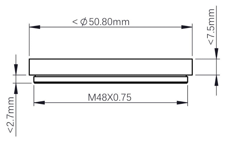 Moottoroitu suodatinpyörä ZWO EFW 7 asemaa 7x50,8 mm - ZWO