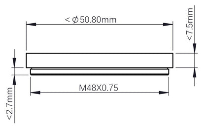 Moottoroitu suodatinpyörä ZWO EFW 7 asemaa 7x50,8 mm - ZWO