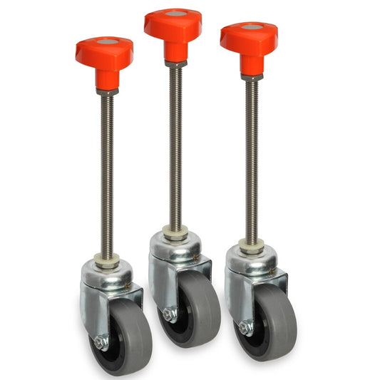 Lot de 3 roulettes 60 mm pour trépied colonne S130 - euro EMC